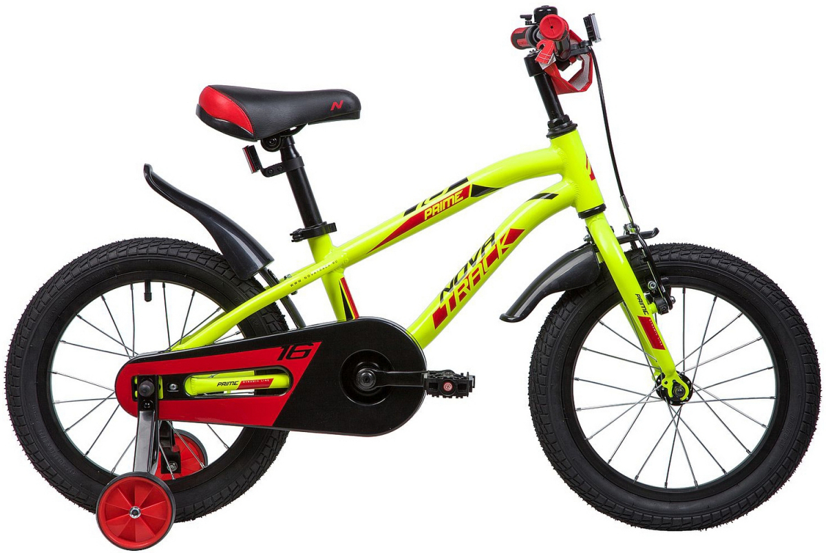 Детский велосипед Novatrack Prime 16 (2019) Салатовый