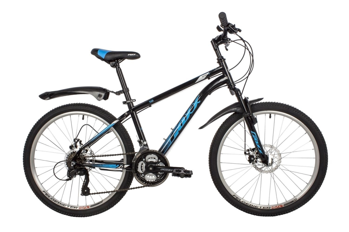 Подростковый горный (MTB) велосипед Foxx Aztec D 24 (2022) Рама 14 Синий
