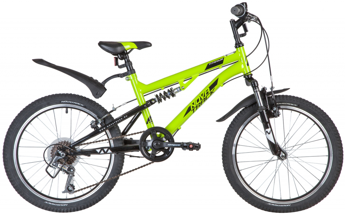 Подростковый горный (MTB) велосипед Novatrack Titanium 20 (2020) Зеленый