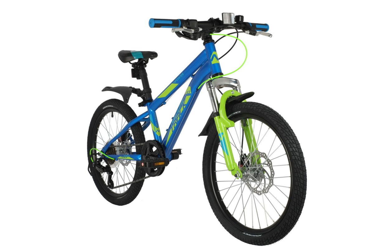 Подростковый горный (MTB) велосипед Novatrack Pointer Disc 20 (2021) Синий