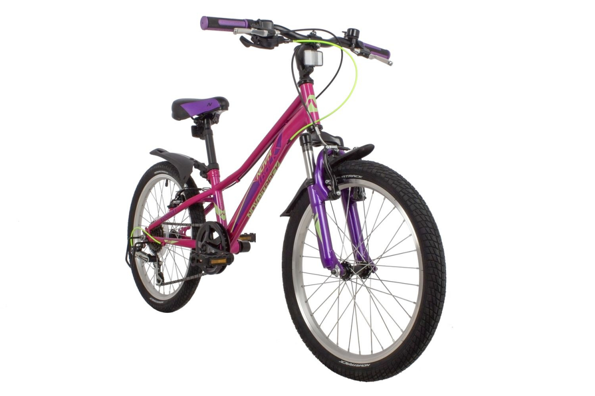 Подростковый горный (MTB) велосипед Novatrack Valiant 20 (2022) Фиолетовый