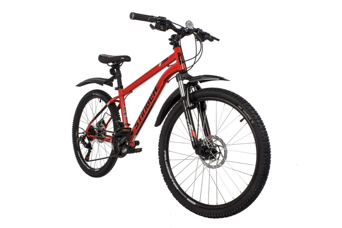 Подростковый горный (MTB) велосипед Stinger Caiman 24 (2022) Рама 14 Красный