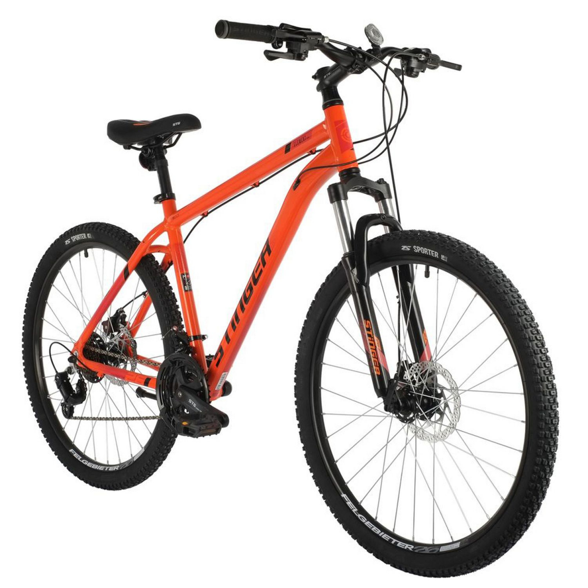 Подростковый горный (MTB) велосипед Stinger Element EVO 26 (2021) рама 18 Оранжевый