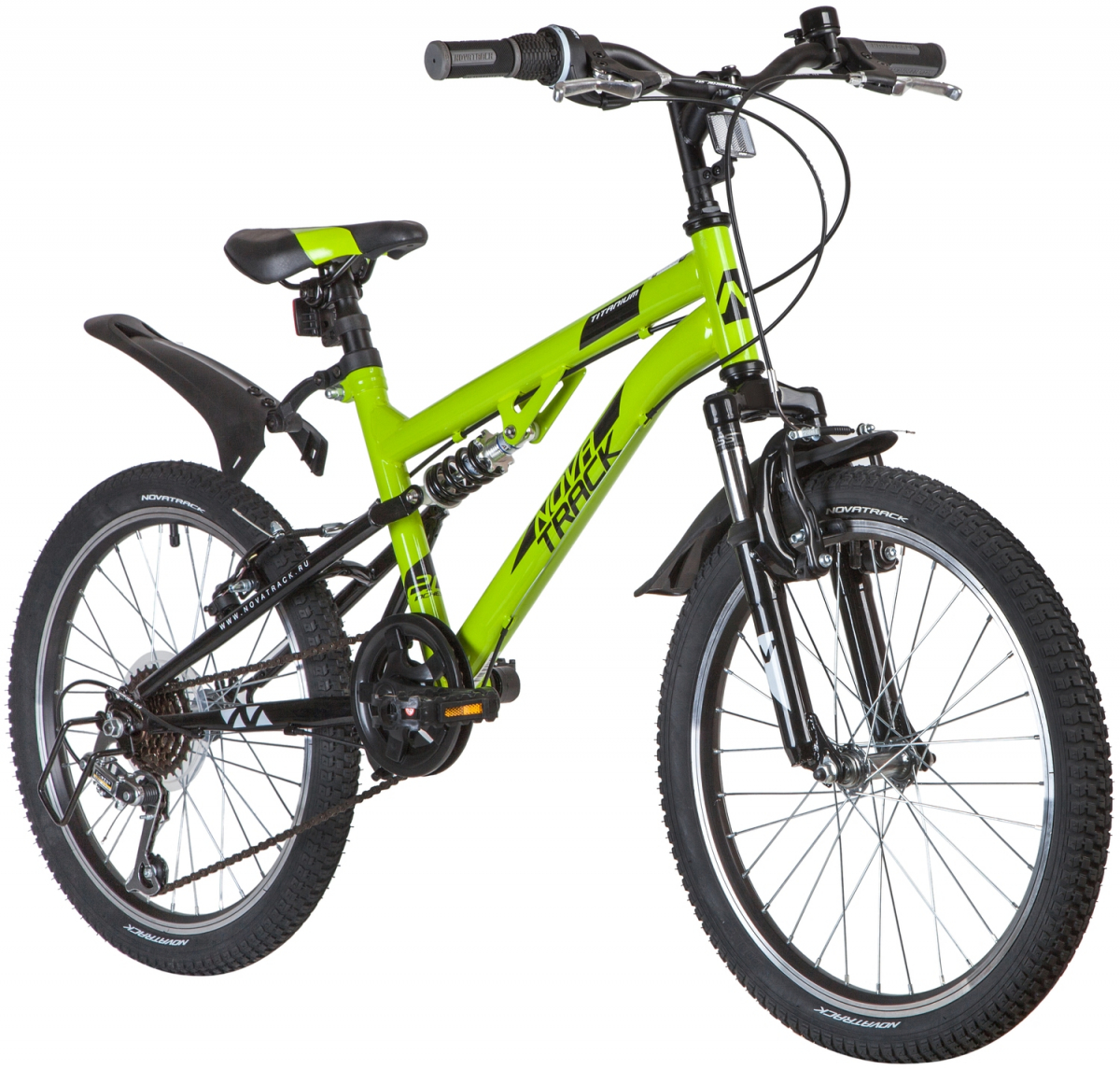 Подростковый горный (MTB) велосипед Novatrack Titanium 20 (2020) Зеленый