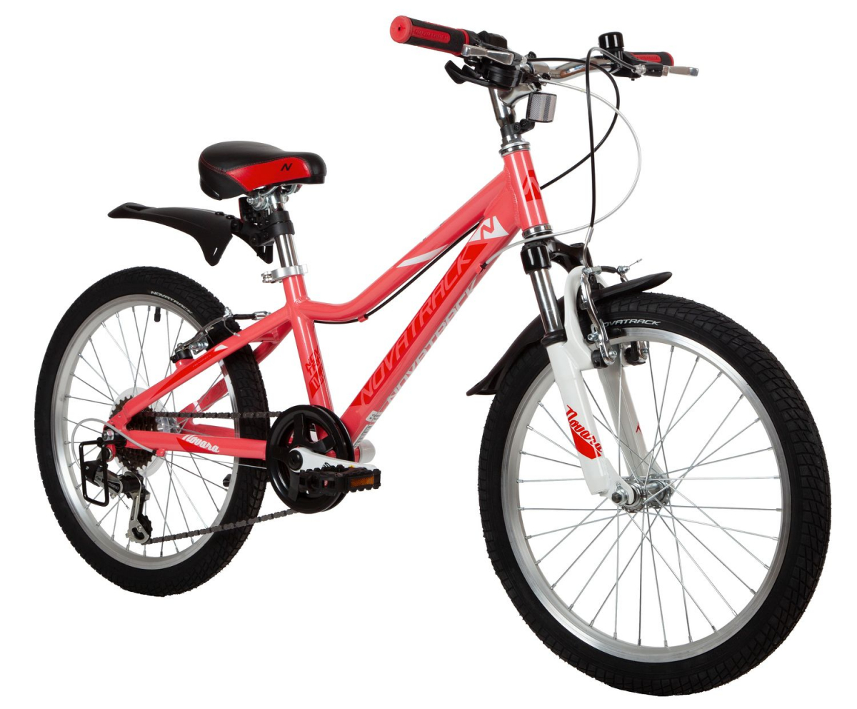 Подростковый горный (MTB) велосипед Novatrack Novara v-brake 20 (2022) Коралловый