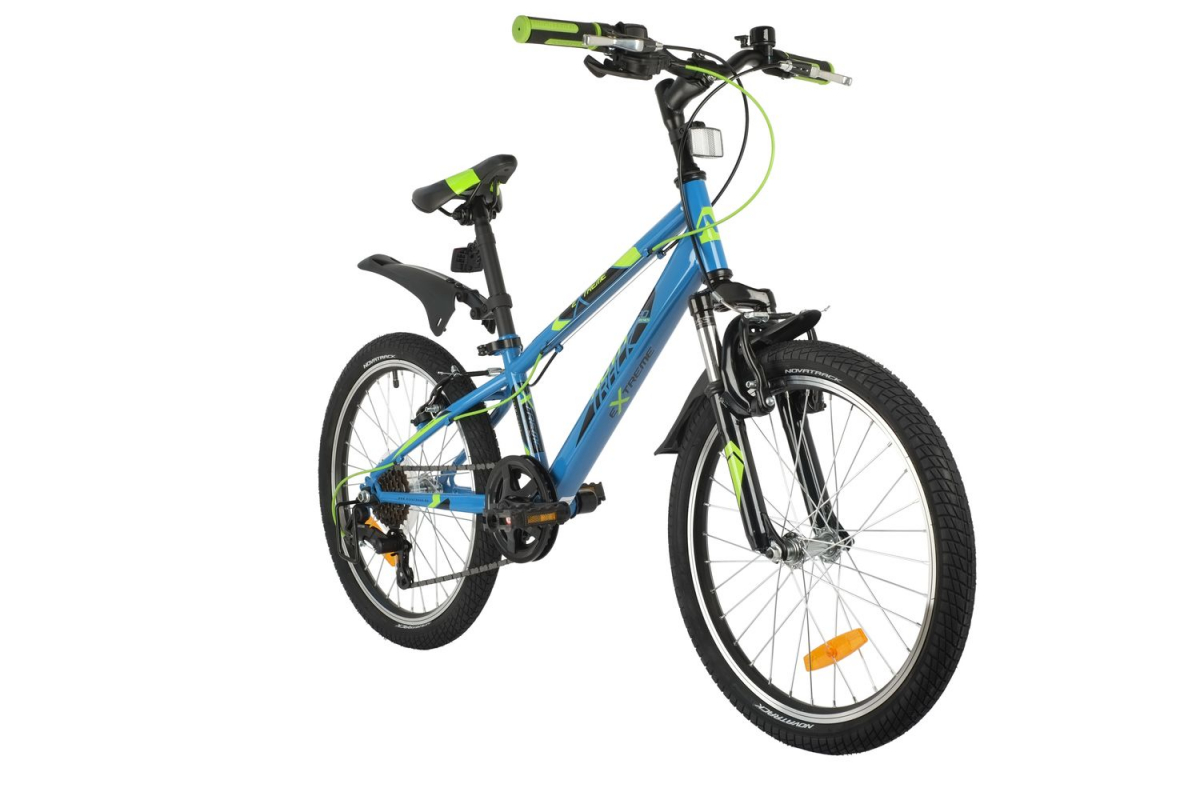 Подростковый горный (MTB) велосипед Novatrack Extreme 20 6 v-brake (2021) Синий