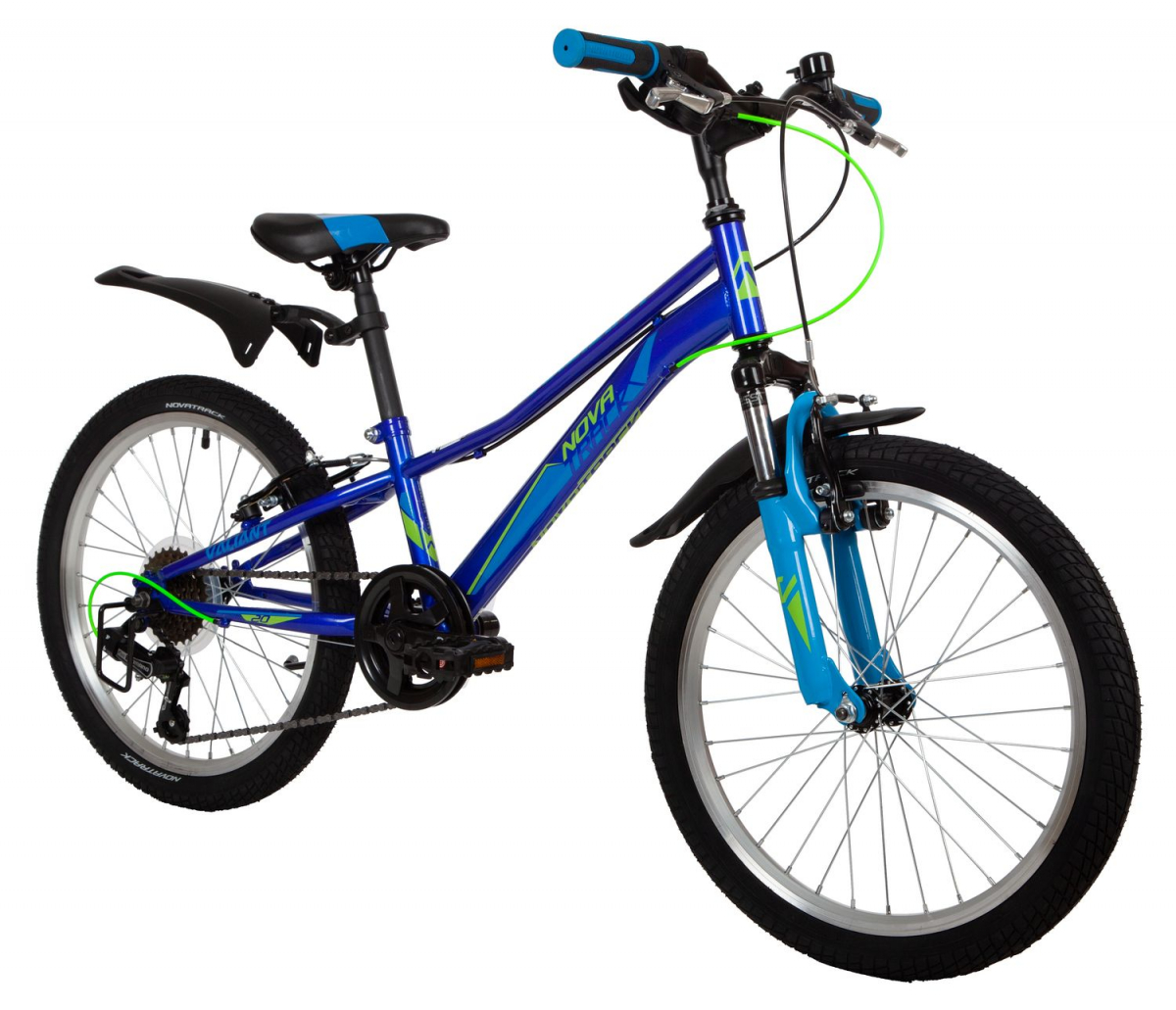 Подростковый горный (MTB) велосипед Novatrack Valiant 20 (2022) Синий