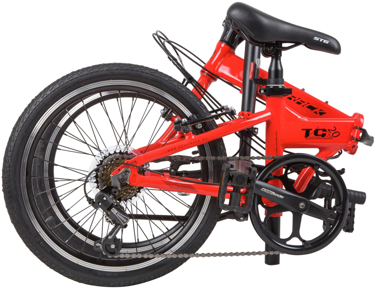 Складной велосипед Novatrack TG-20 Classic New 6-spd 20 (2020) Красный