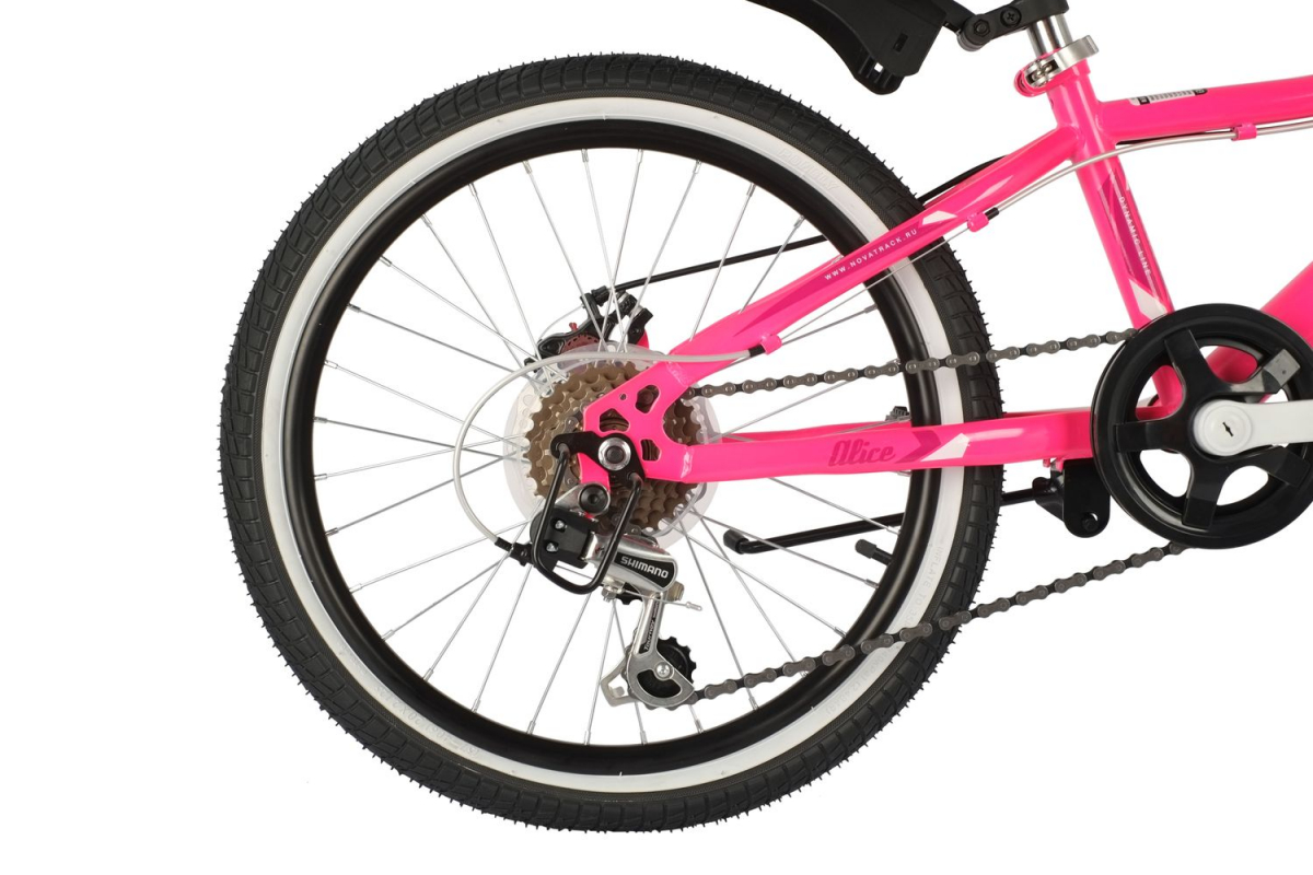 Подростковый горный (MTB) велосипед Novatrack Alice Disk 20 6 (2021) Розовый