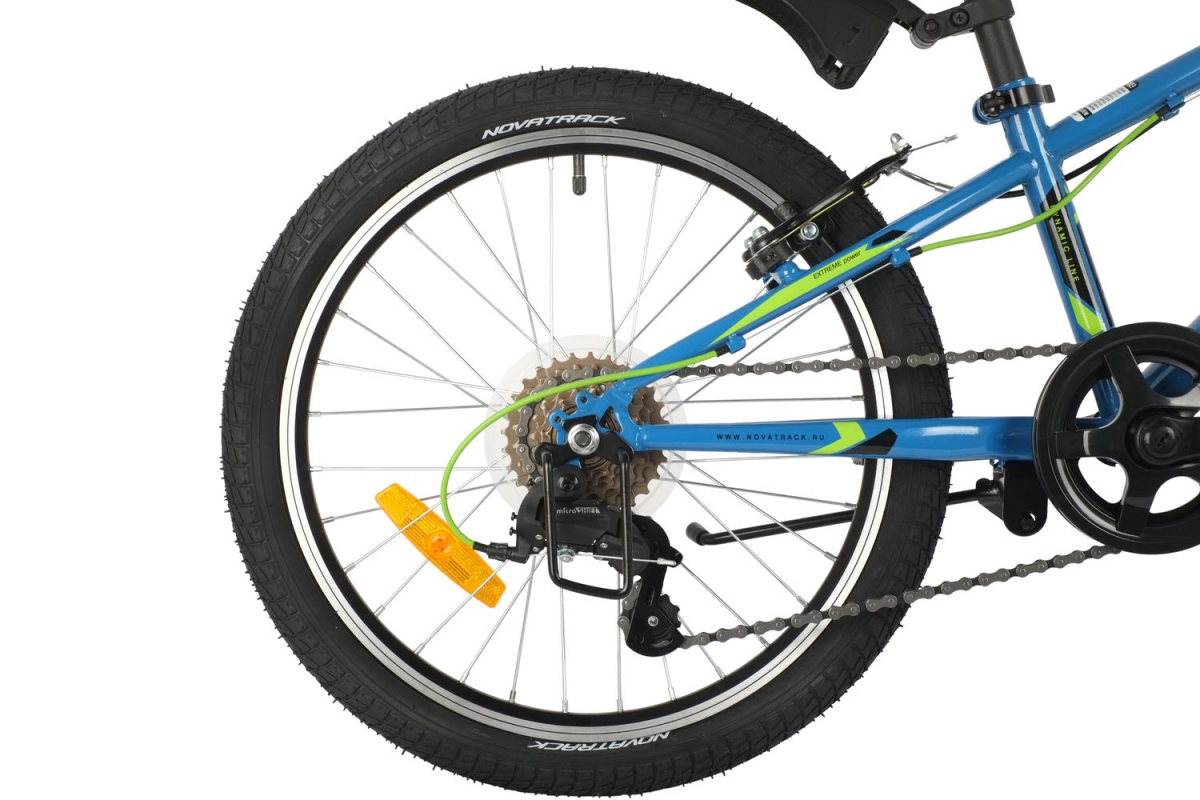 Подростковый горный (MTB) велосипед Novatrack Extreme 20 6 v-brake (2021) Синий