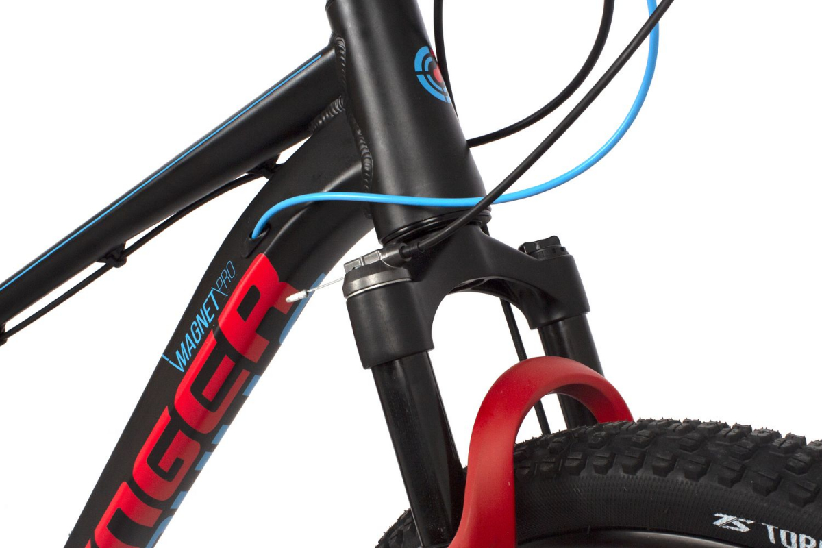 Подростковый горный (MTB) велосипед Stinger Magnet PRO 24 (2021) Рама 14 Черный