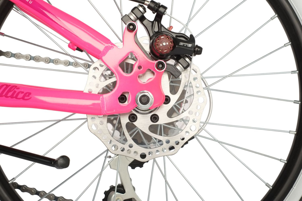 Подростковый горный (MTB) велосипед Novatrack Alice Disk 20 6 (2021) Розовый