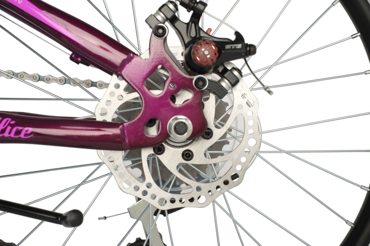 Подростковый горный (MTB) велосипед Novatrack Alice Disk 20 6 (2021) Пурпурный