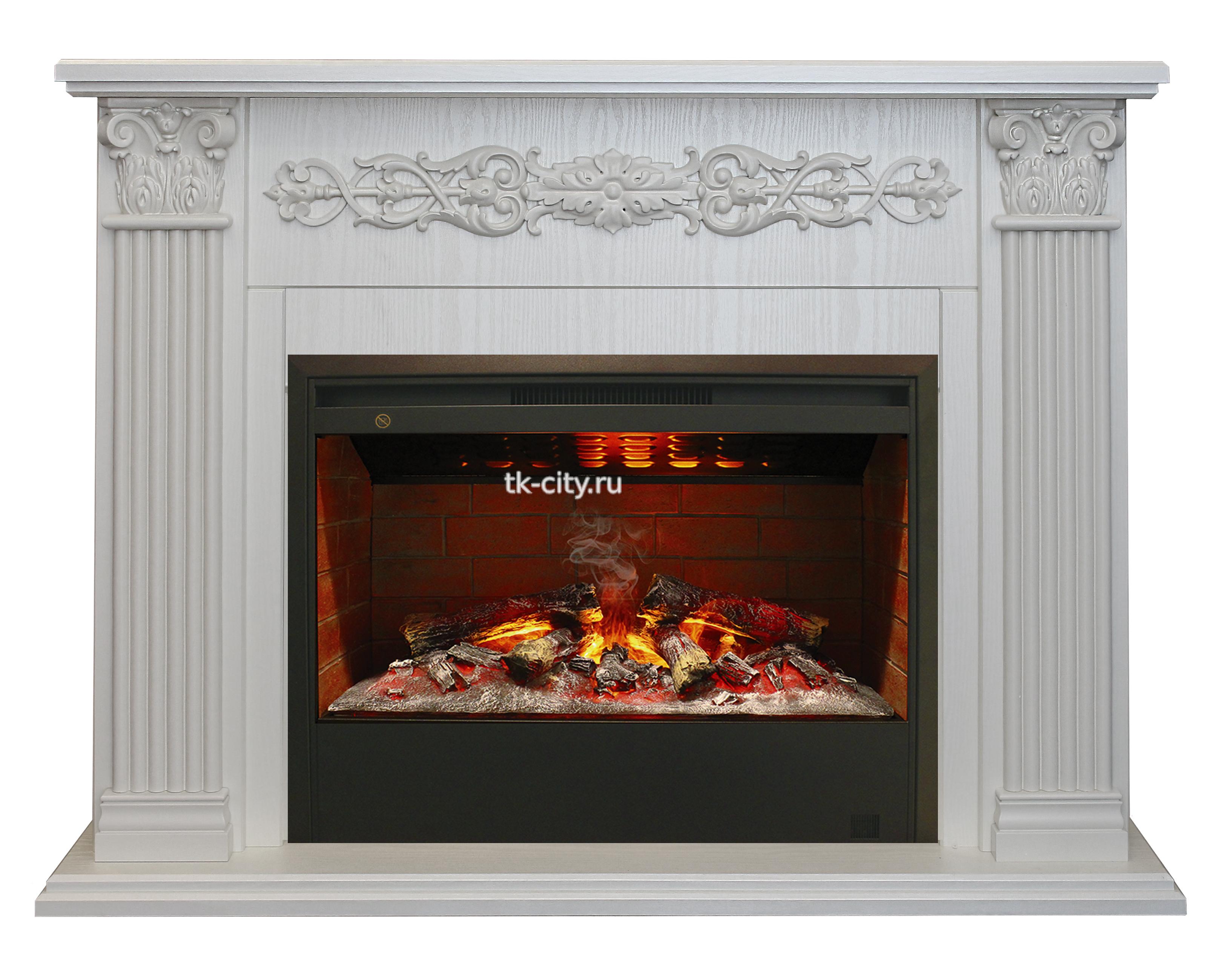 Каминокомплект Real Flame Milton 26 WT с 3D Helios 26