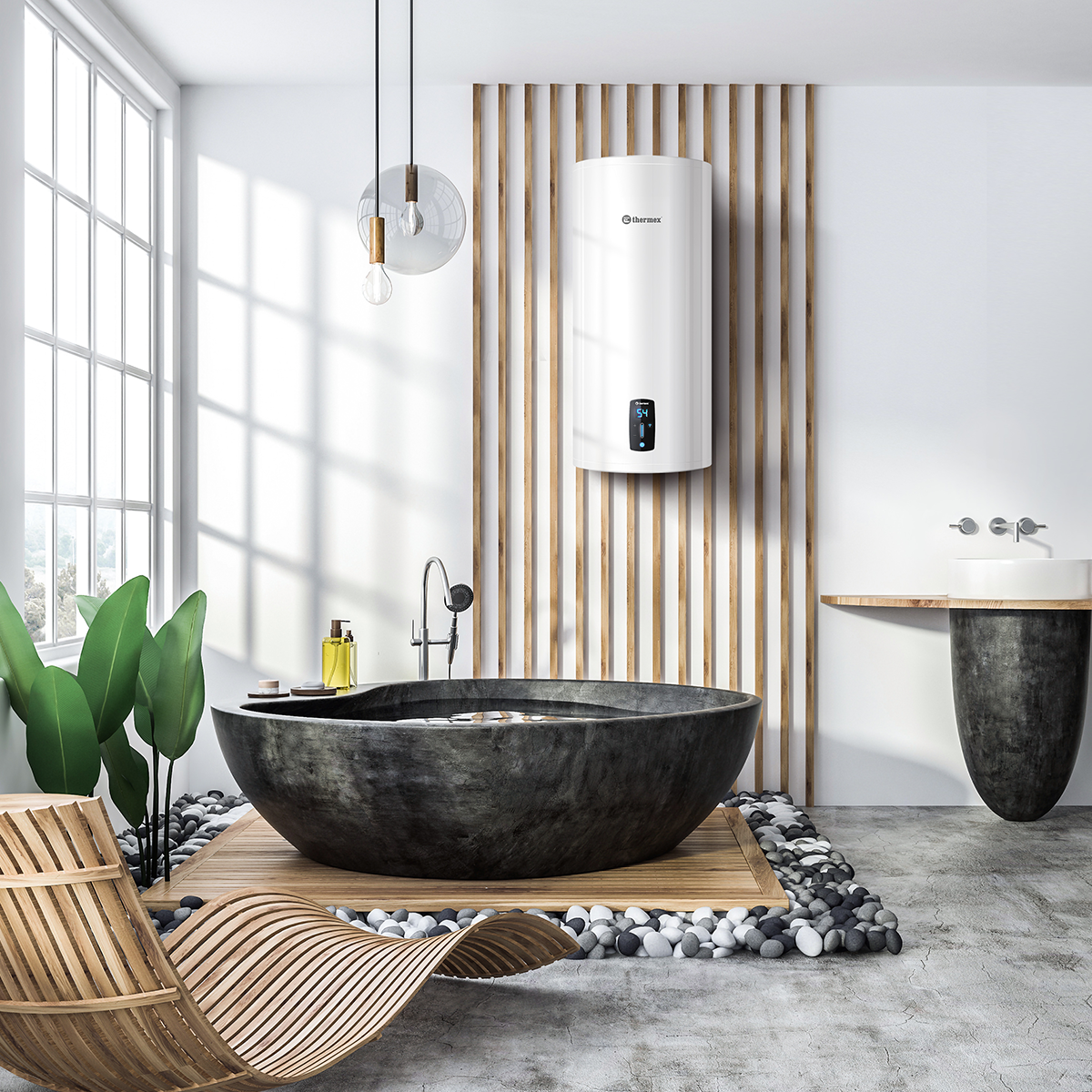 Водонагреватель накопительный электрический Thermex Lima 80 V Wi-Fi
