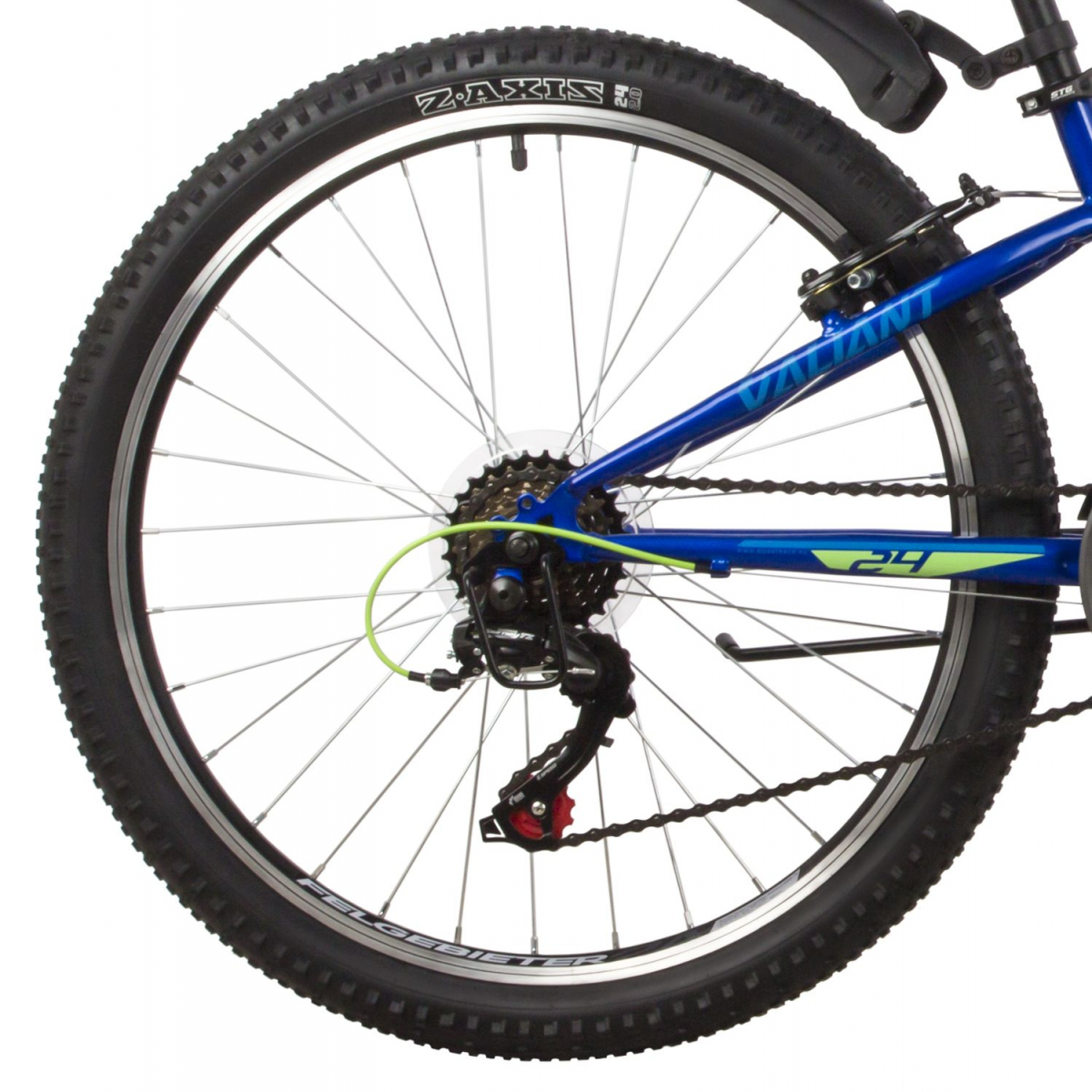 Подростковый горный (MTB) велосипед Novatrack VALIANT 24 (2022) рама 10 Синий