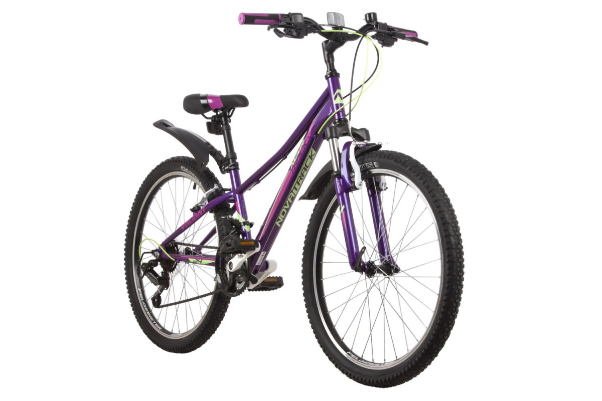 Подростковый горный (MTB) велосипед Novatrack VALIANT 24 (2022) рама 10 Фиолетовый