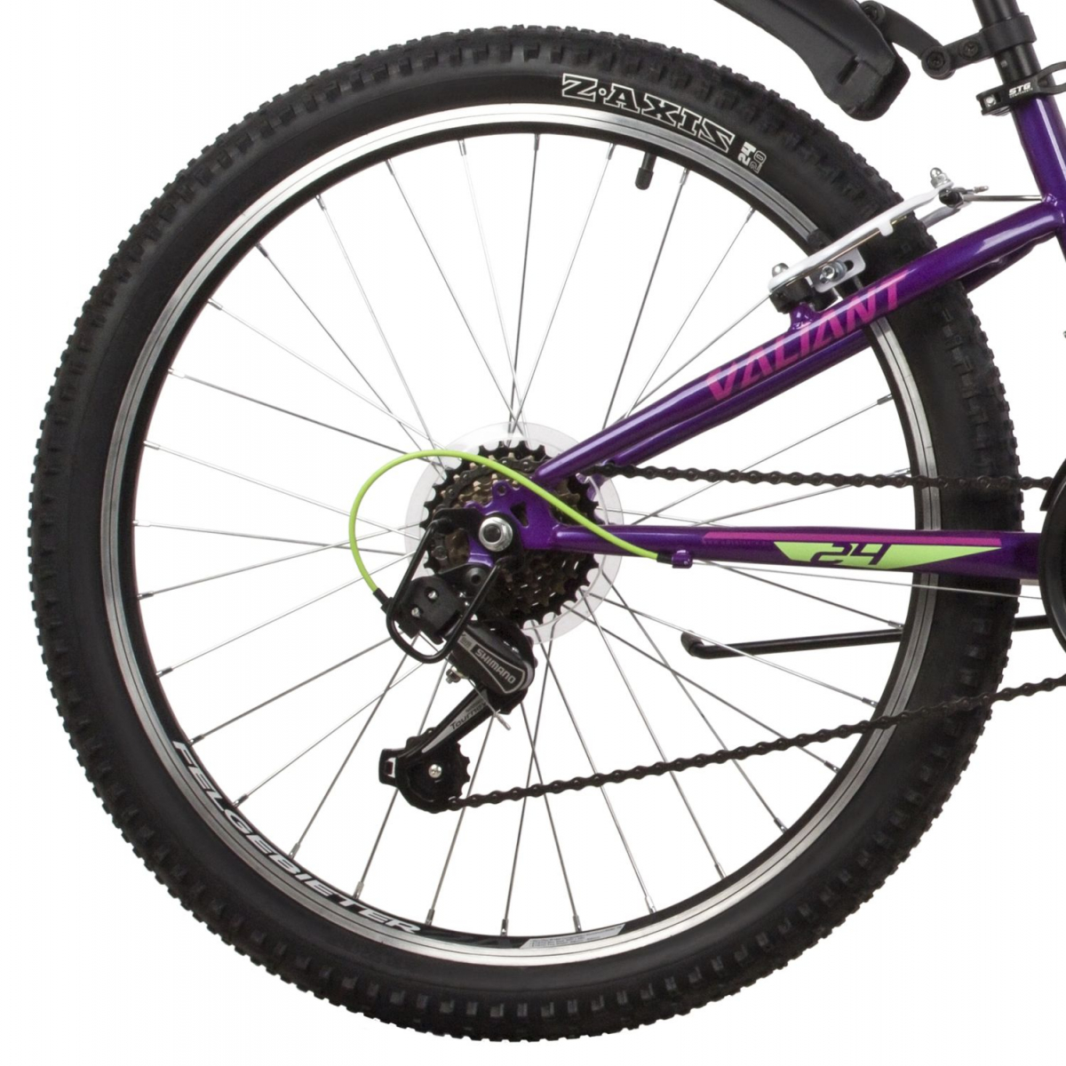 Подростковый горный (MTB) велосипед Novatrack VALIANT 24 (2022) рама 10 Фиолетовый