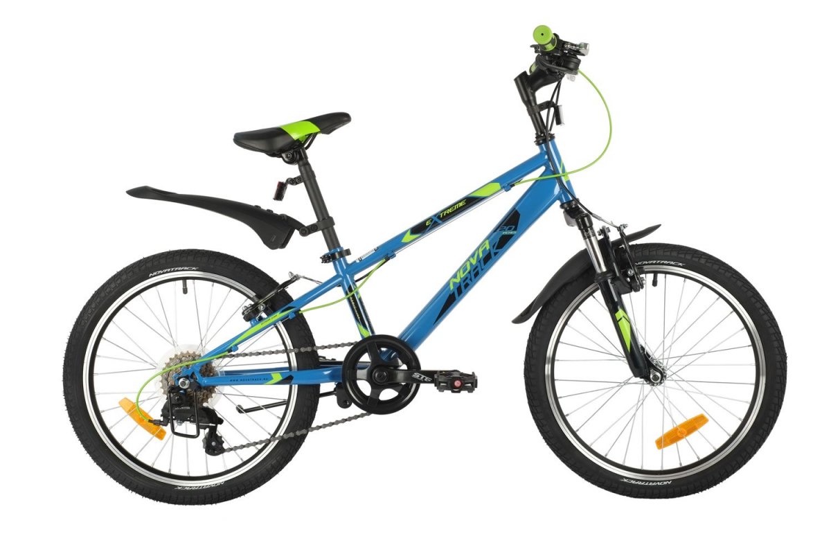 Подростковый горный (MTB) велосипед Novatrack Extreme 20 6 (2019) Синий