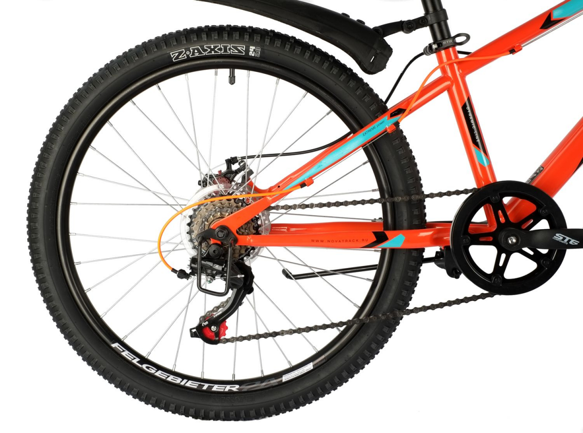 Подростковый горный (MTB) велосипед Novatrack Extreme 24 Disc (2021) рама 12