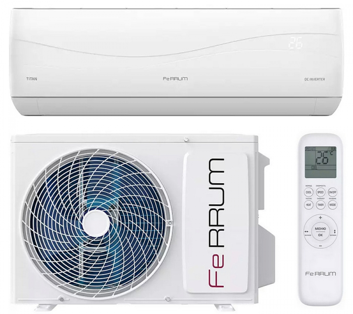 Сплит-система FeRRUM Titan Full DC inverter iFIS12VR1 / iFOS12VR1