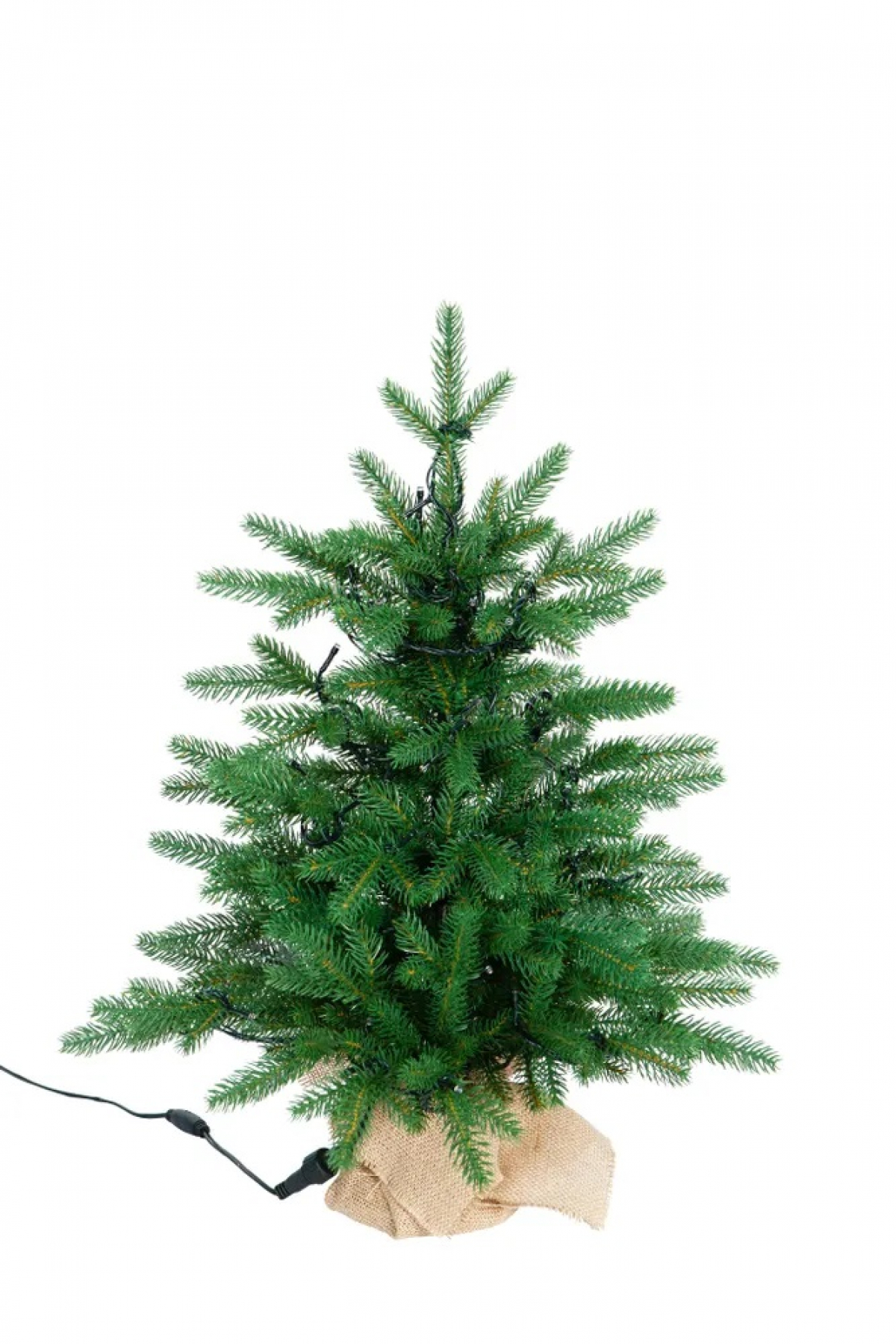 Crystal trees Ель искусственная Персея с вплетенной гирляндой 60 см