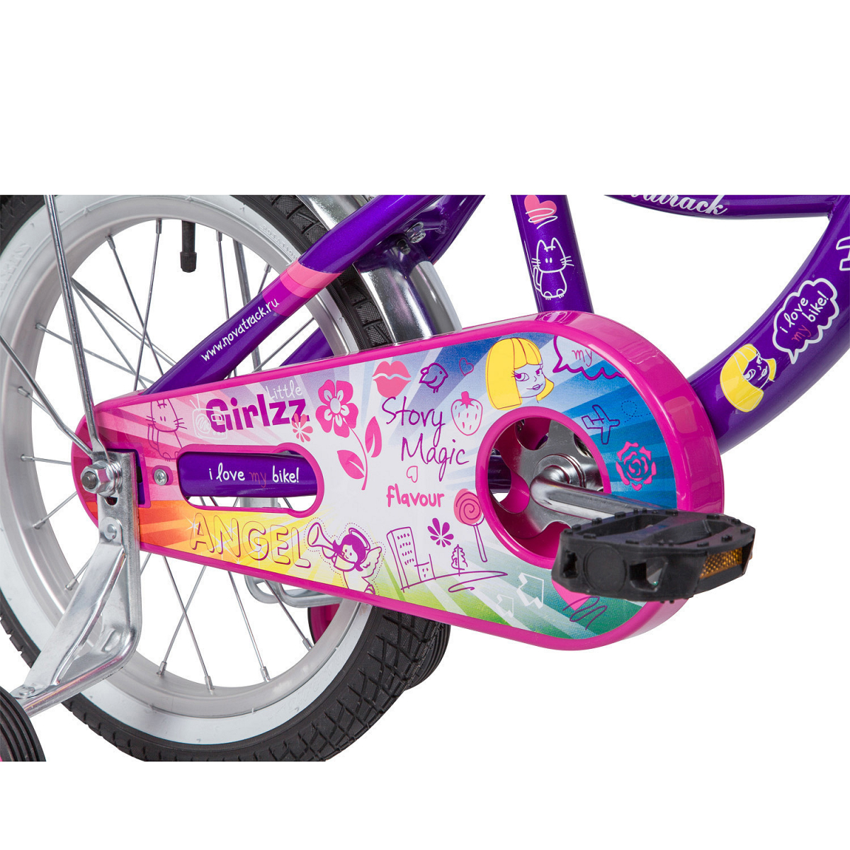 Детский велосипед Novatrack Little Girlzz 16 (2019)