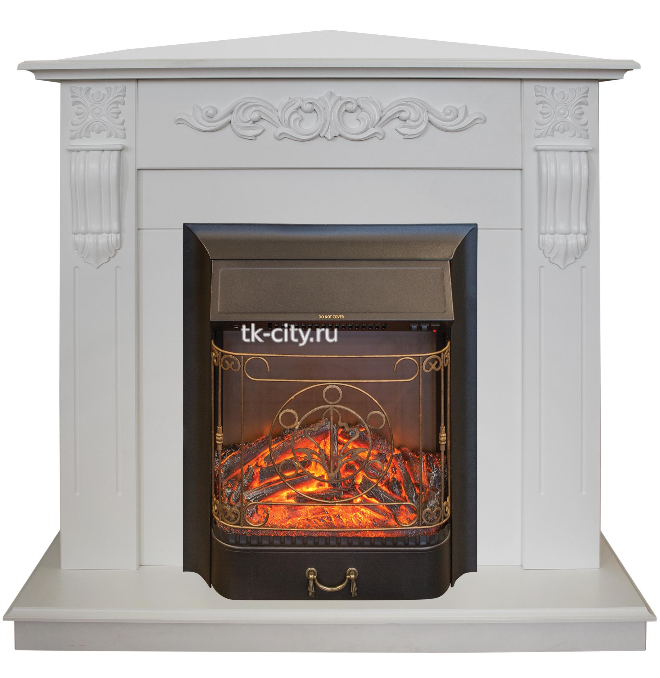 Каминокомплект RealFlame Dominica Corner WT c очагом Majestic S
