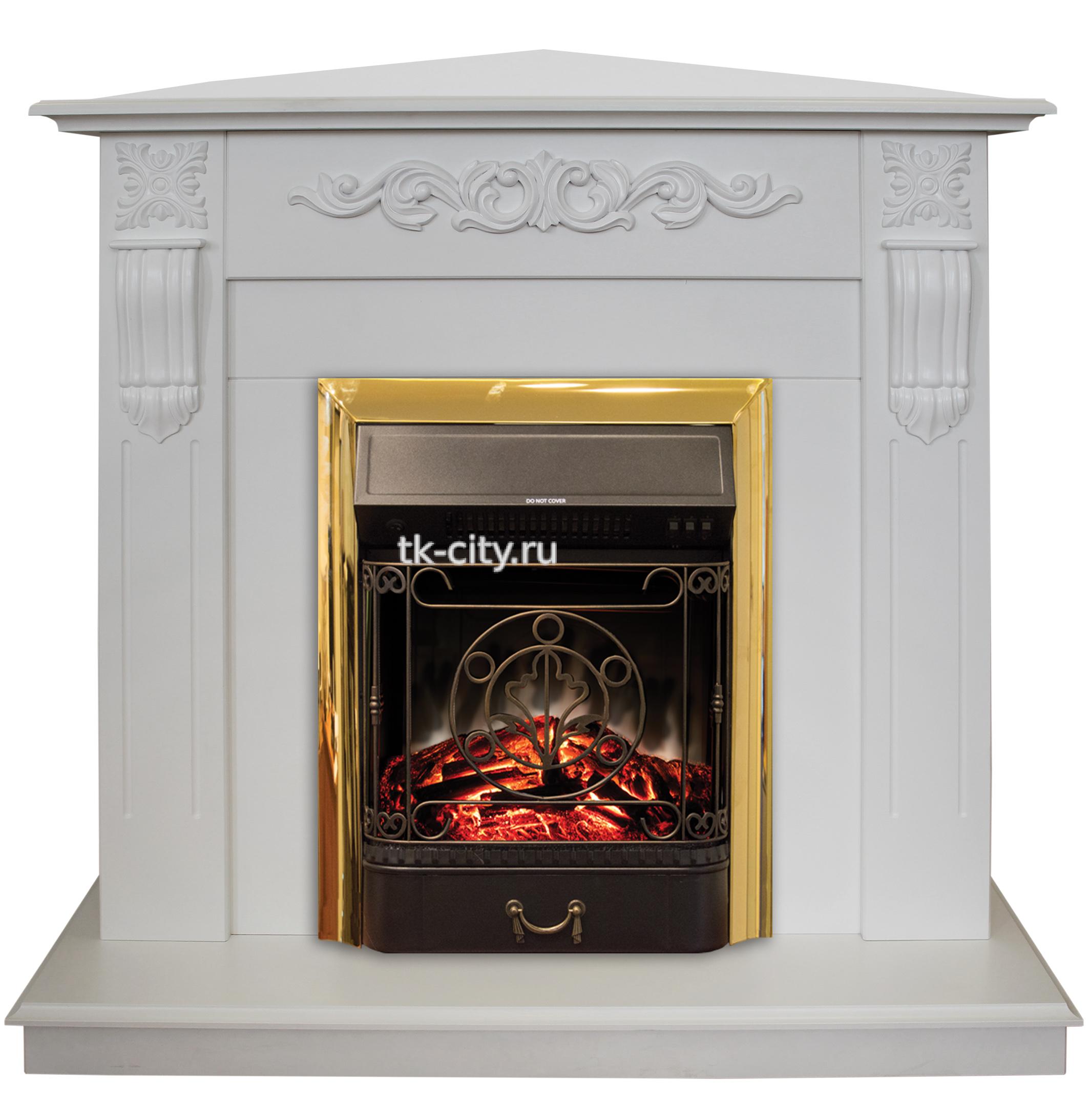 Каминокомплект RealFlame Dominica Corner WT c очагом Majestic S