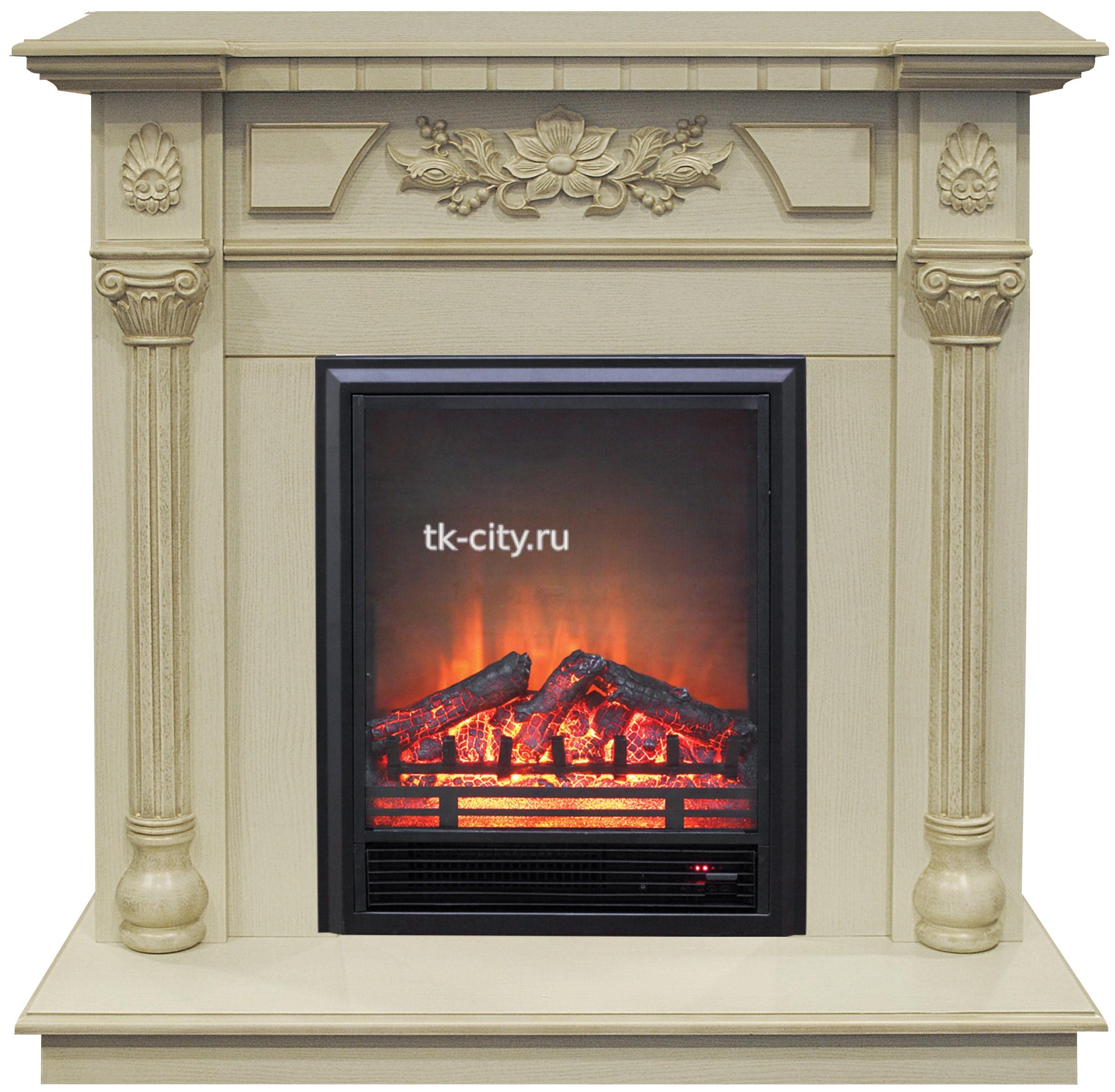 Каминокомплект RealFlame Dacota STD/EUG WT с очагом Eugene