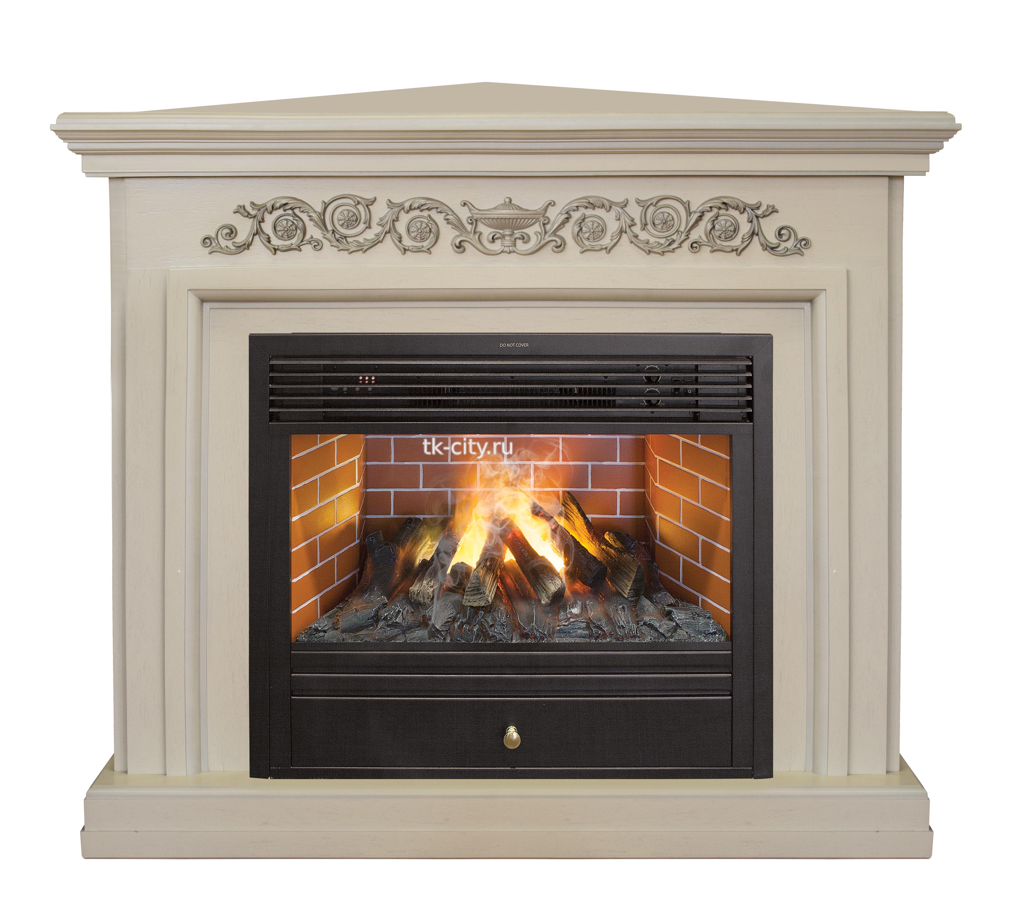 Каминокомплект RealFlame Leticia Corner 26 WT с 3D Novara