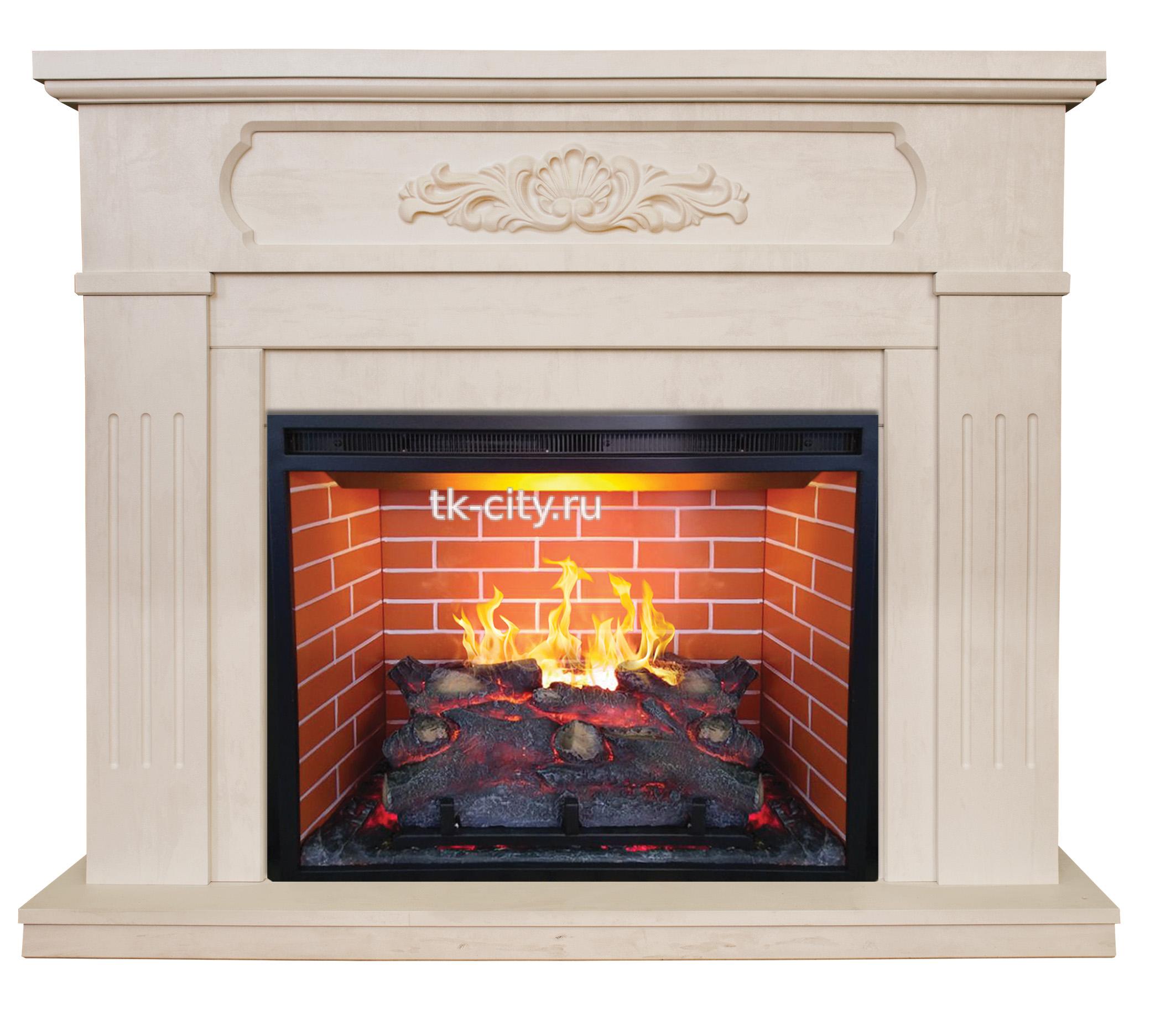 Каминокомплект RealFlame Malta 26 WT с Leeds 26 3D
