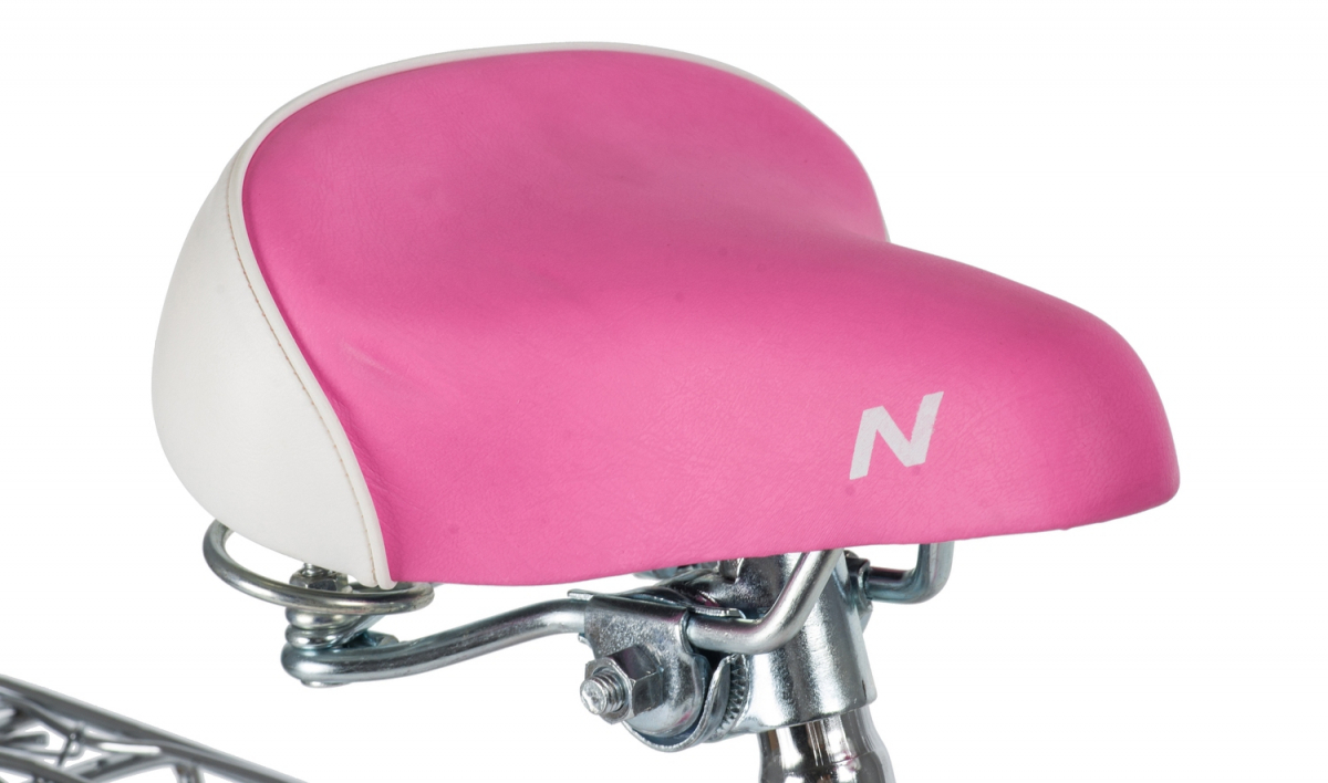Детский велосипед Novatrack Butterfly 14 (2020) Белый-розовый