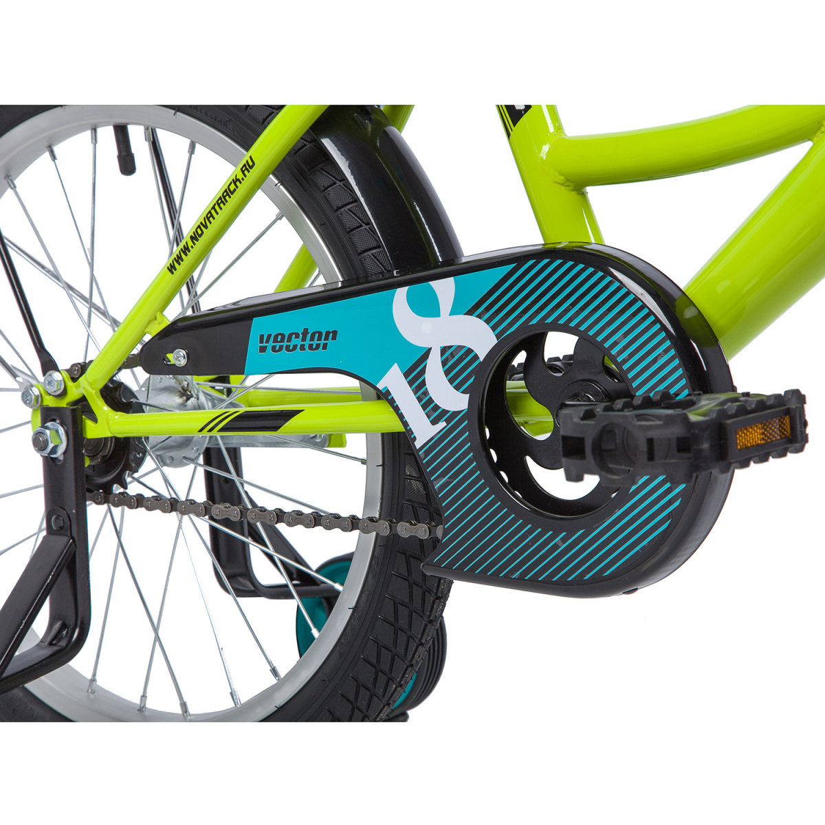 Детский велосипед Novatrack Vector 18 (2019) Лаймовый