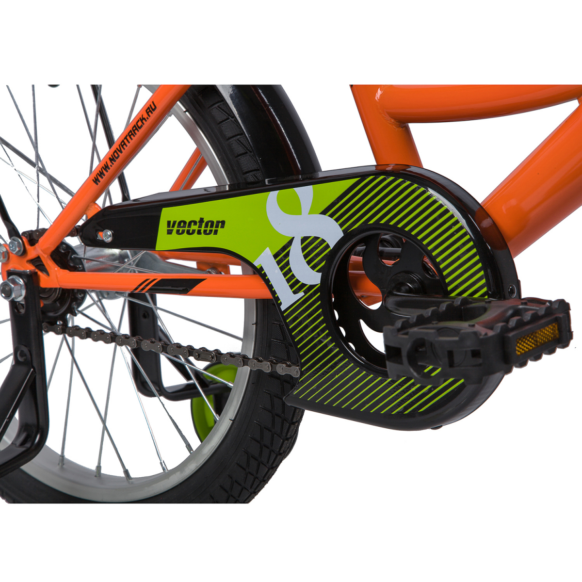 Детский велосипед Novatrack Vector 18 (2019) Оранжевый