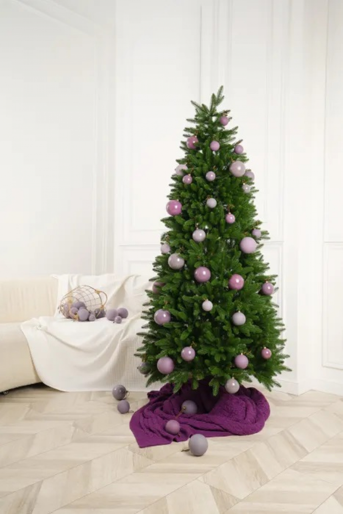 Crystal trees Ель искусственная МОРОЗКО 210 см