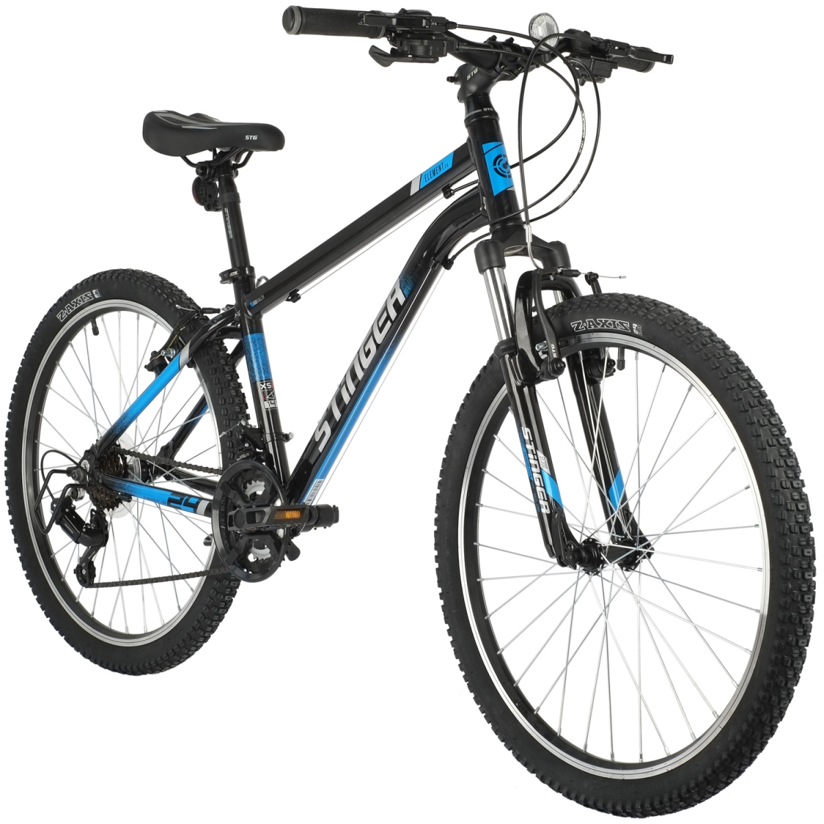 Горный (MTB) велосипед Stinger Element STD 24 (2021) рама 14 черный