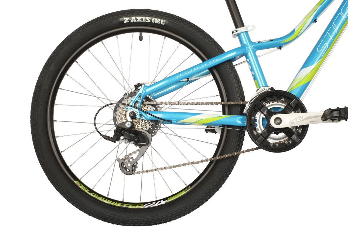 Подростковый горный (MTB) велосипед Stinger Galaxy Evo 24 (2021) рама 11 синий