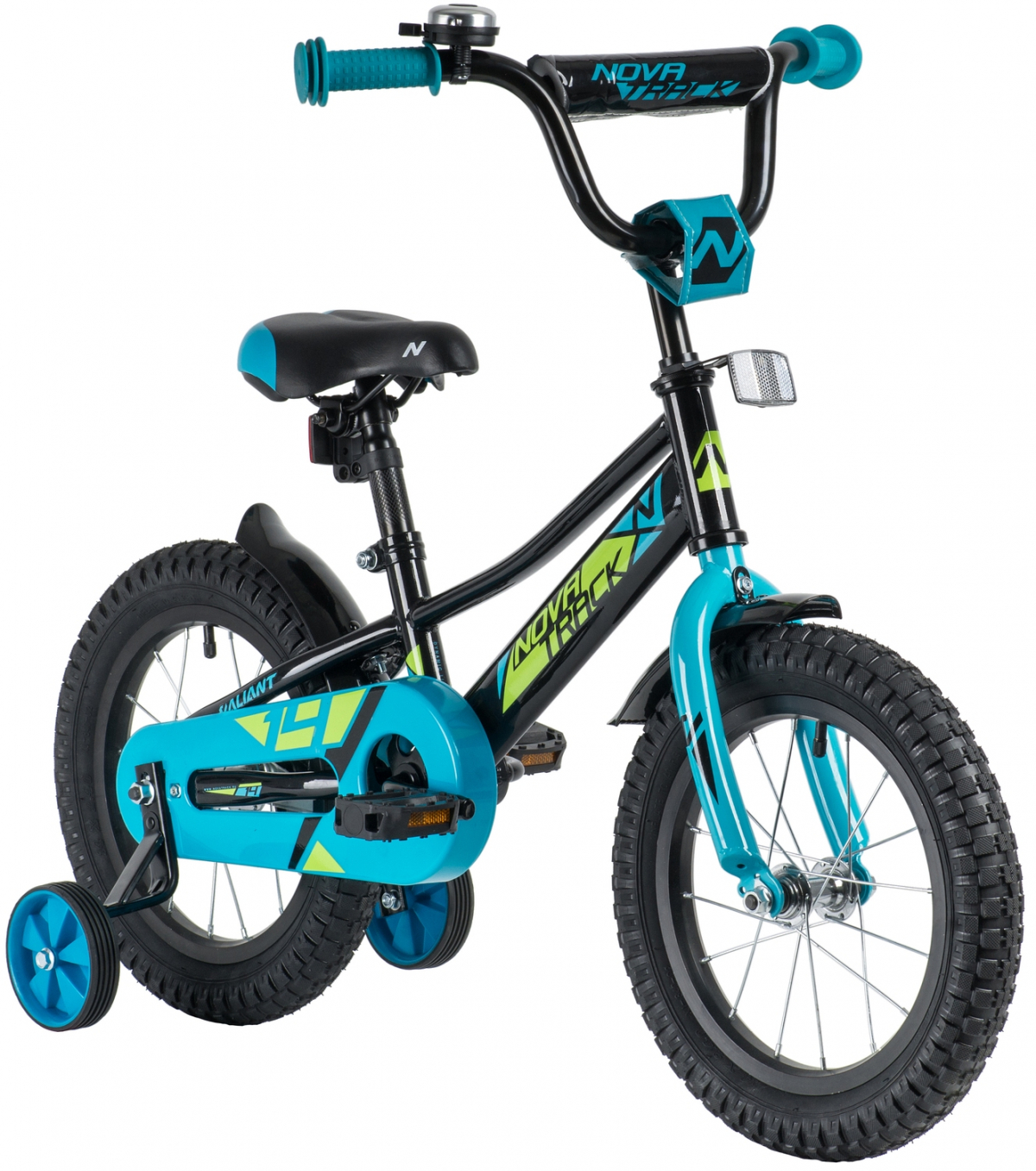 Детский велосипед Novatrack Valiant 14 (2022) Черный