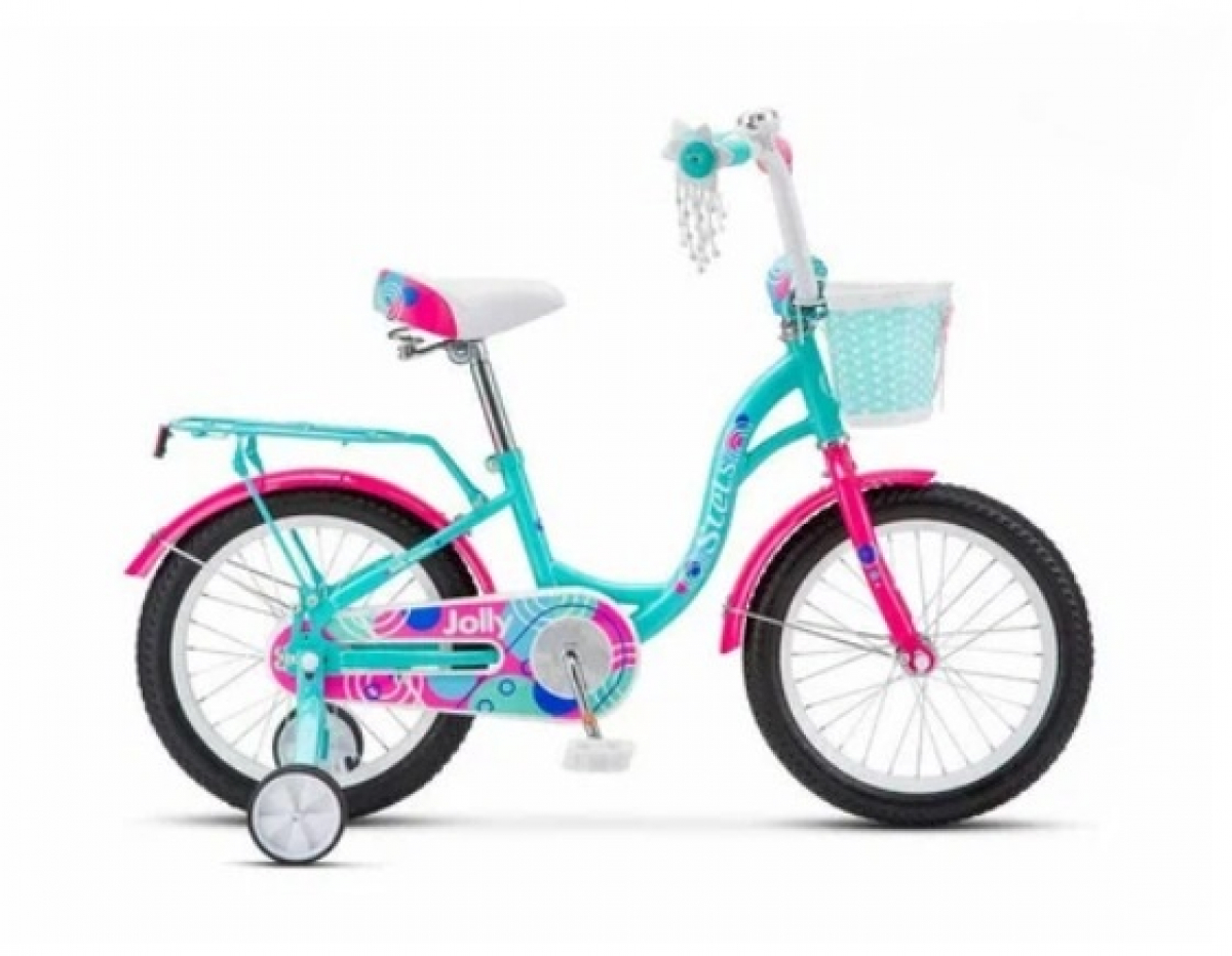 Детский велосипед Stels Jolly 16 V010, год 2023, цвет Зеленый