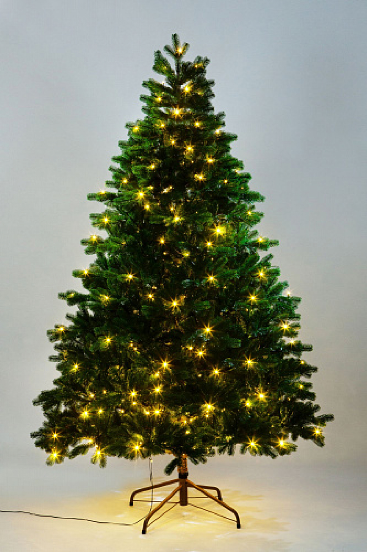 Crystal trees Ель искусственная Царская корона с вплетенной гирляндой 150 см
