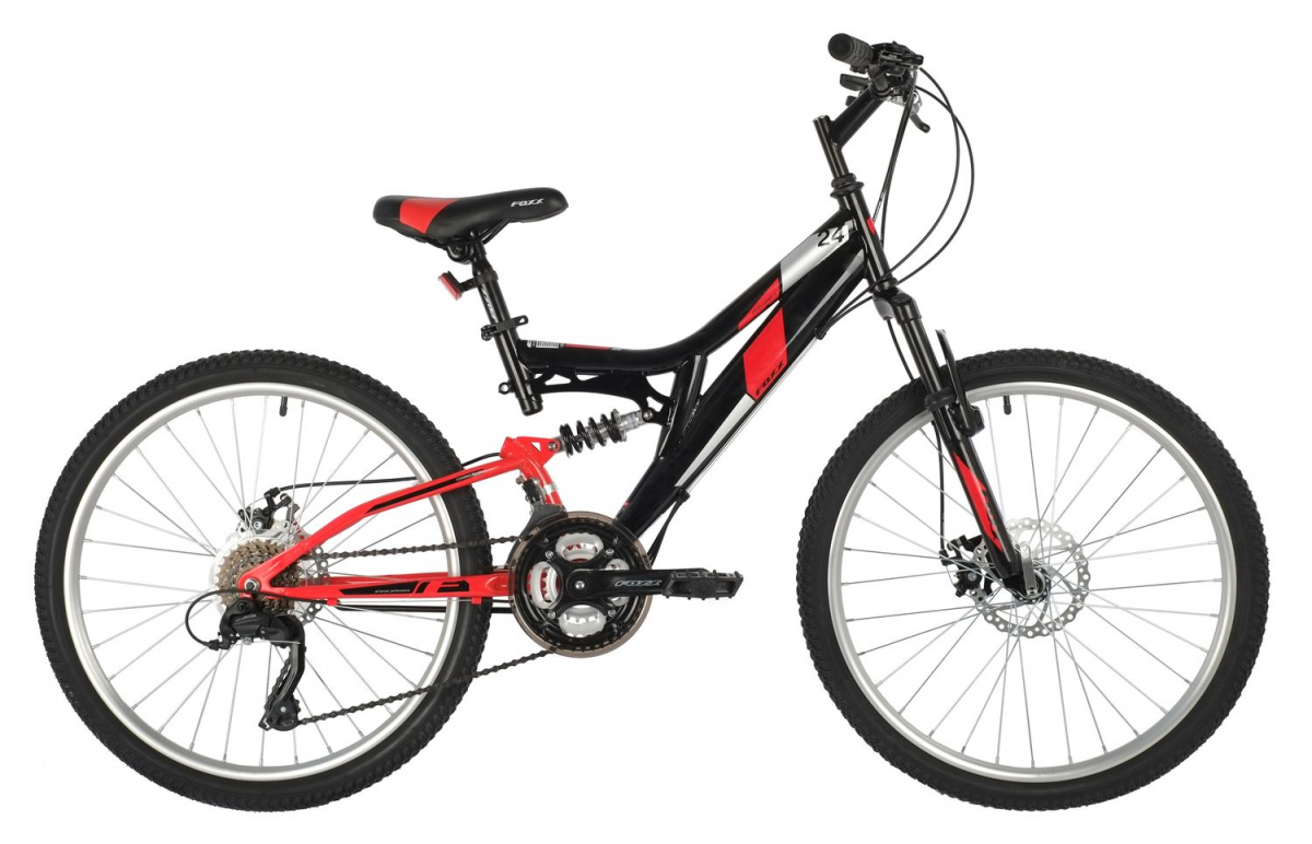 Подростковый горный (MTB) велосипед Foxx Freelander 24 (2020) Черный