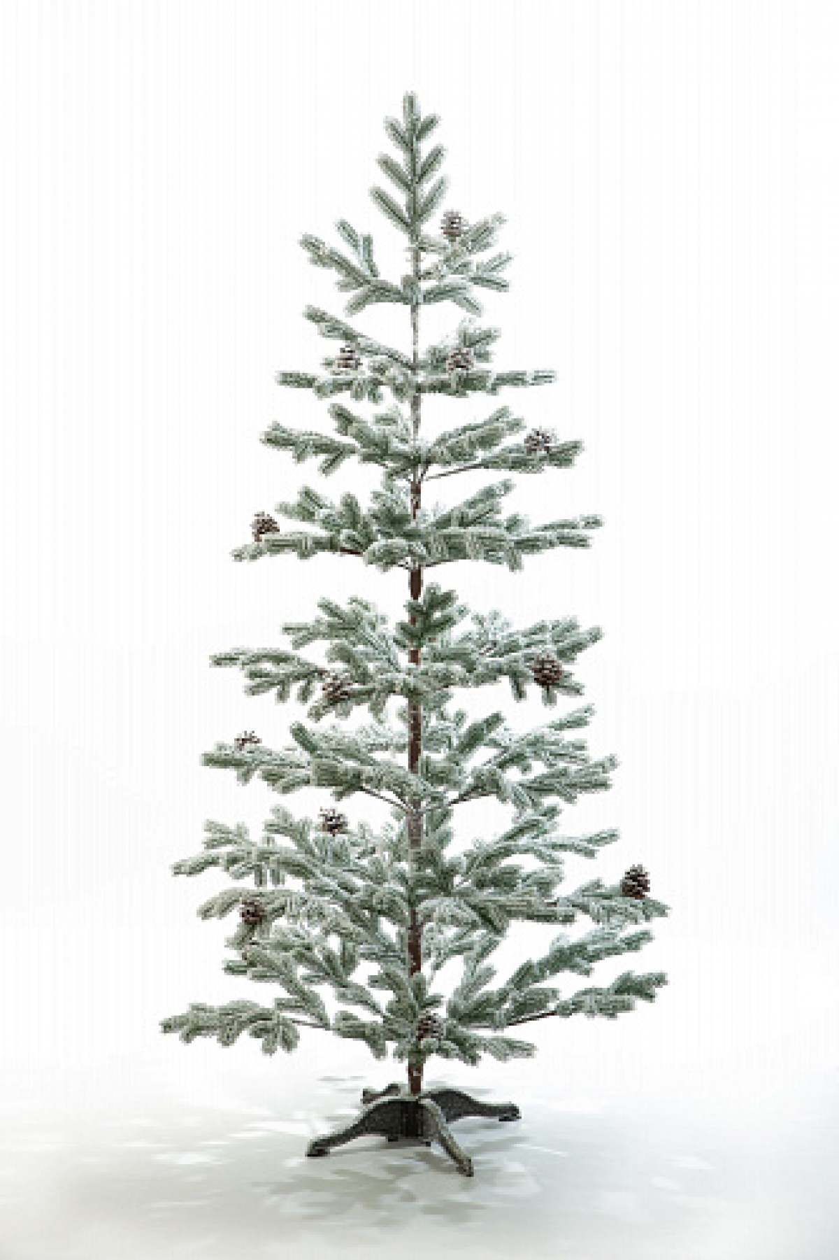 Crystal trees Ель искусственная БОРГО заснеженная с шишками 150 см
