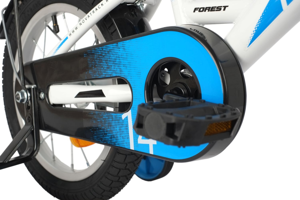 Детский велосипед Novatrack Forest 14 Белый (2021)