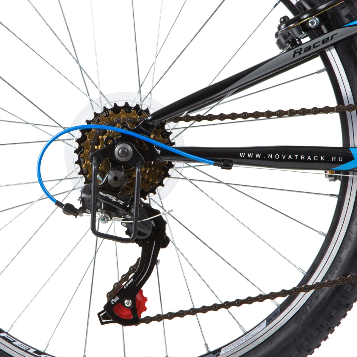 Подростковый горный (MTB) велосипед Novatrack Racer 24'' (2020) рама 10