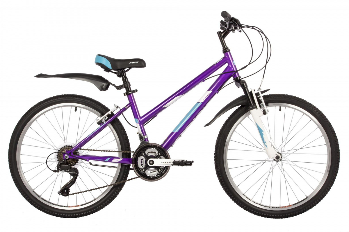 Подростковый горный (MTB) велосипед Foxx Salsa 24 (2022) рама 14 Фиолетовый