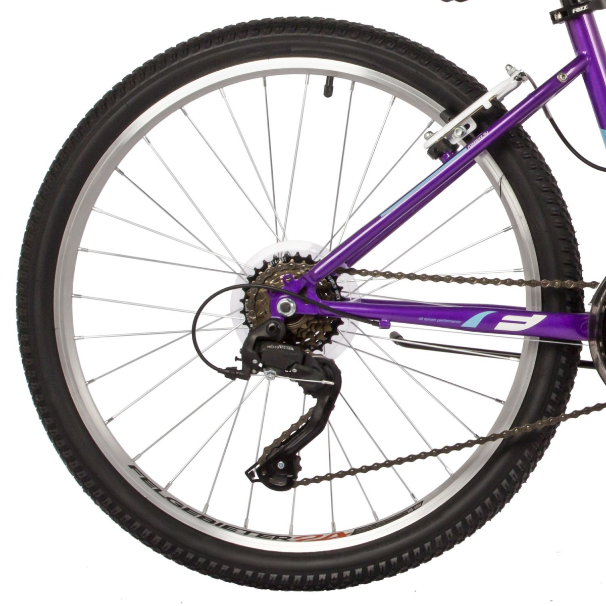 Подростковый горный (MTB) велосипед Foxx Salsa 24 (2022) рама 14 Фиолетовый