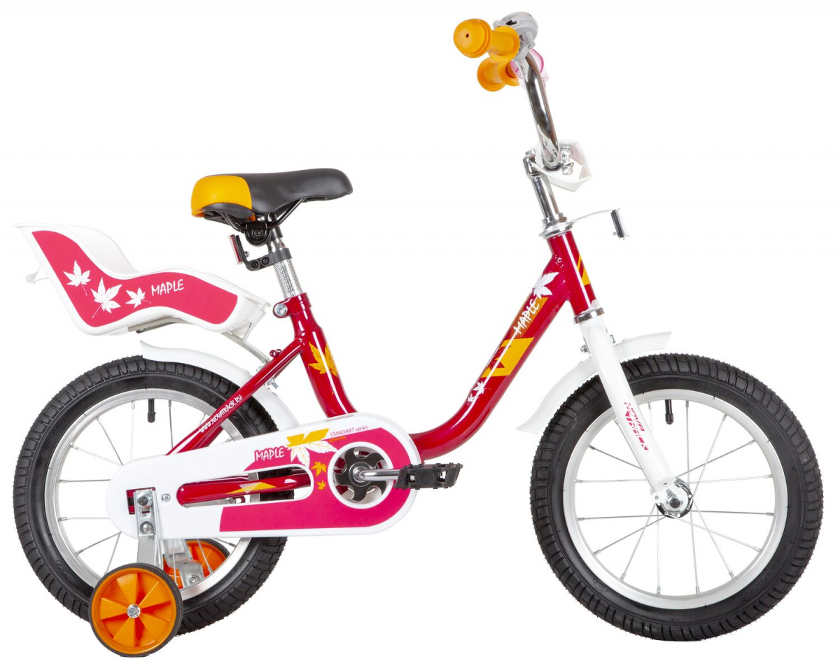 Детский велосипед Novatrack Maple 14 (2021) Красный