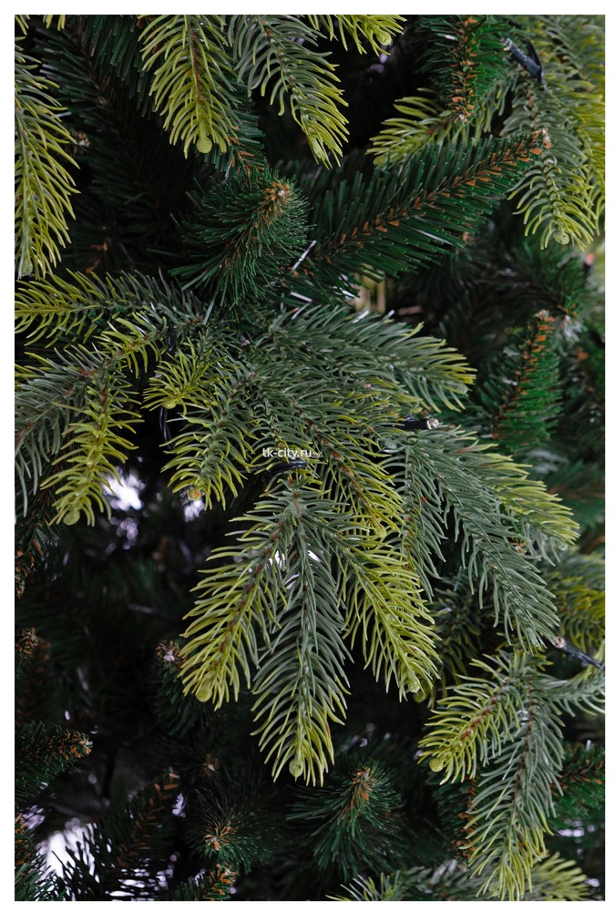 CRYSTAL TREES Ель искуственная Власта с вплетенной гирляндой зеленая 2.1 м