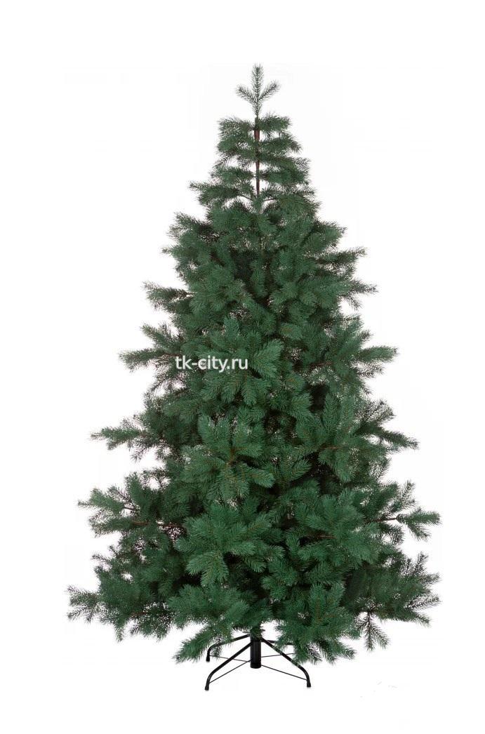 Crystal trees Сосна искусственная Хилтон зелено-голубая 2.5 м